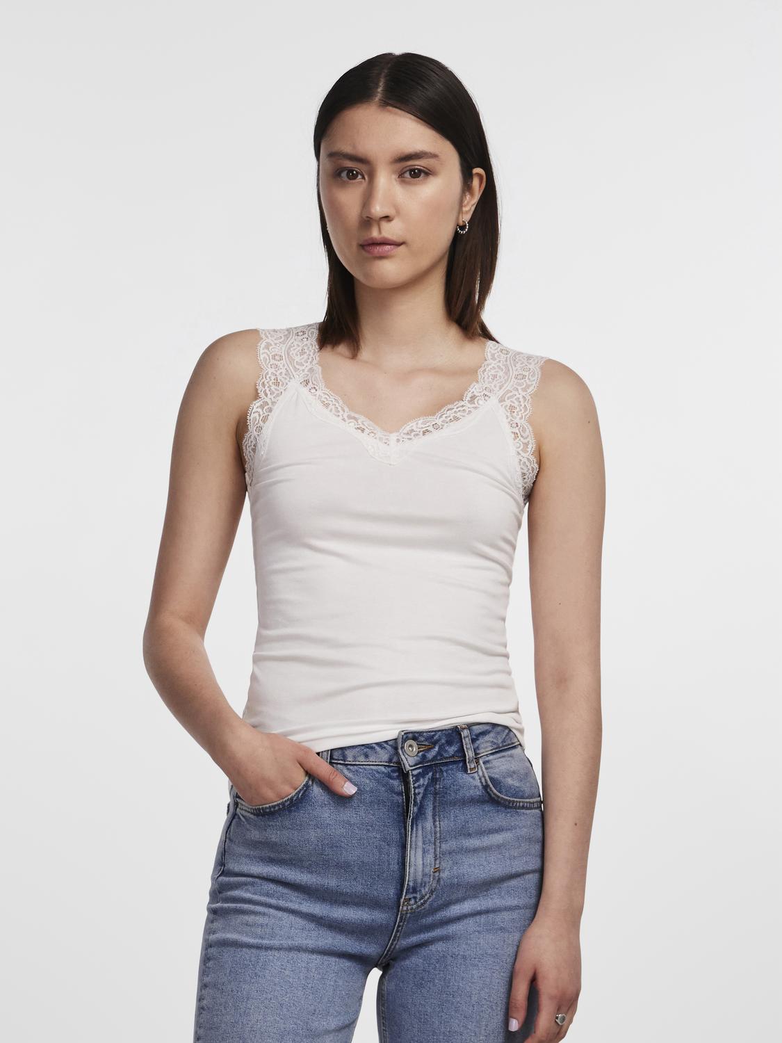 PCBARBERA Tank-Top - Bright White